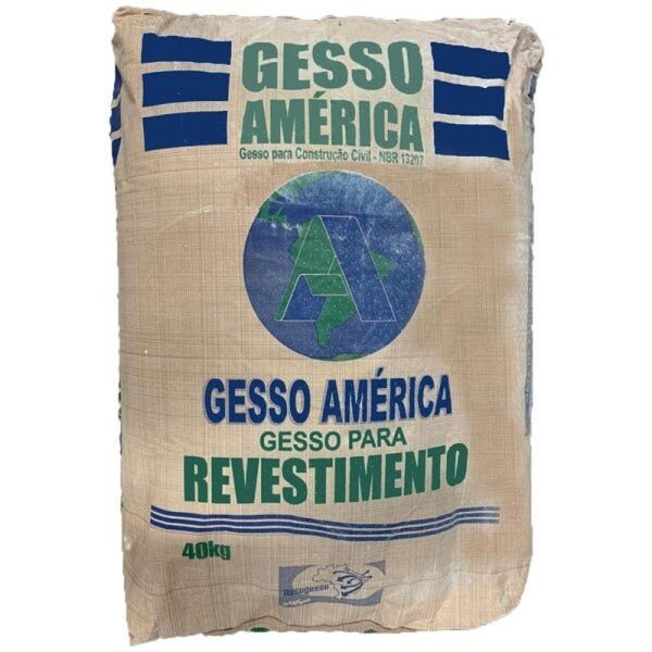 gesso america revestimento sc de 40 kg